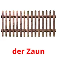 der Zaun Tarjetas didacticas