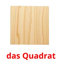 das Quadrat picture flashcards