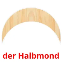 der Halbmond picture flashcards