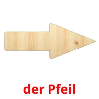 der Pfeil picture flashcards