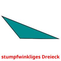 stumpfwinkliges Dreieck card for translate