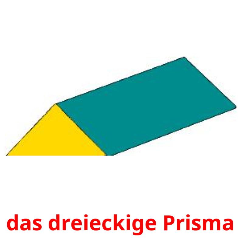 das dreieckige Prisma cartes flash
