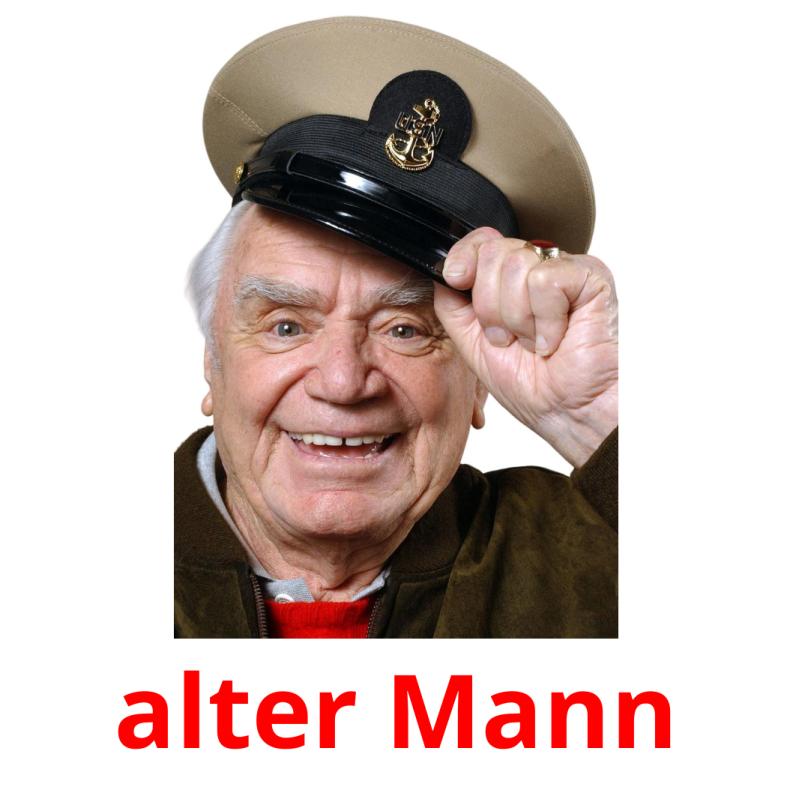 alter Mann picture flashcards