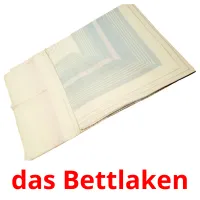 das Bettlaken Bildkarteikarten