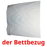 der Bettbezug Bildkarteikarten