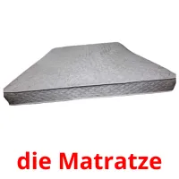 die Matratze Bildkarteikarten