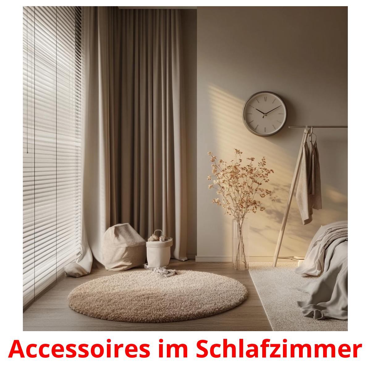 Accessoires im Schlafzimmer flashcards illustrate