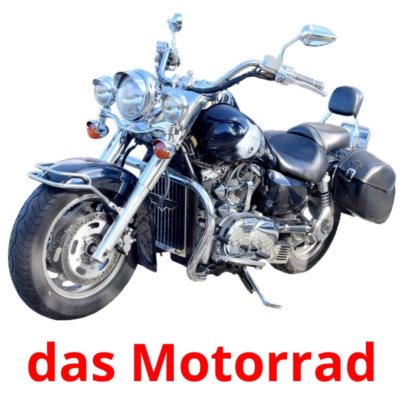 das Motorrad picture flashcards