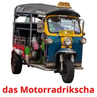 das Motorradrikscha picture flashcards