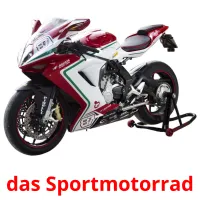 das Sportmotorrad picture flashcards