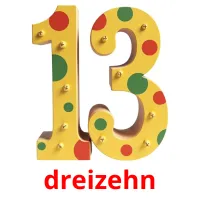 dreizehn Bildkarteikarten