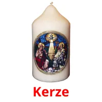 Kerze cartões com imagens