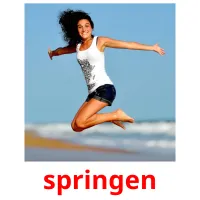 springen Bildkarteikarten