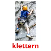 klettern flashcards illustrate