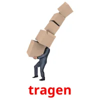 tragen Bildkarteikarten