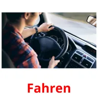 Fahren flashcards illustrate