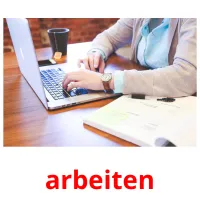 arbeiten Bildkarteikarten