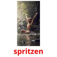 spritzen Bildkarteikarten