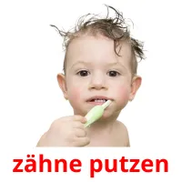 zähne putzen Bildkarteikarten