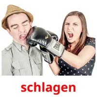 schlagen flashcards illustrate