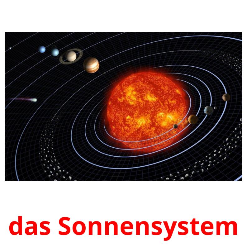 das Sonnensystem picture flashcards