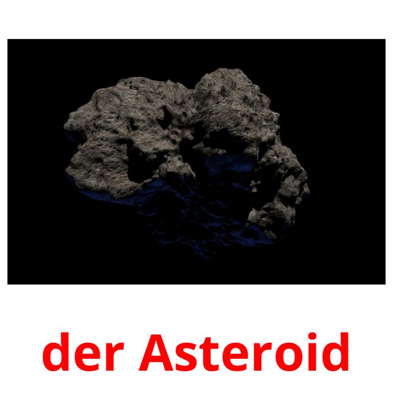 der Asteroid picture flashcards