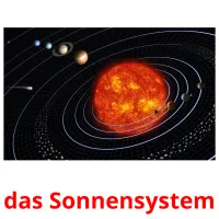 das Sonnensystem flashcards illustrate