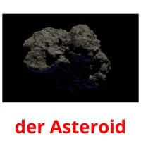 der Asteroid flashcards illustrate