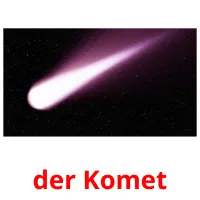 der Komet flashcards illustrate