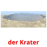 der Krater flashcards illustrate