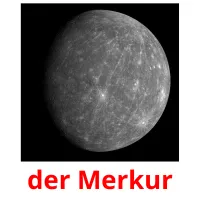 der Merkur flashcards illustrate