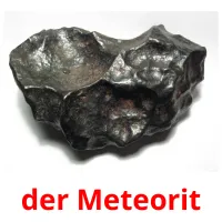 der Meteorit flashcards illustrate