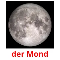 der Mond flashcards illustrate