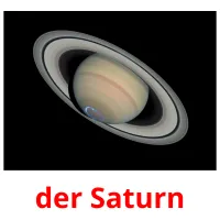 der Saturn flashcards illustrate