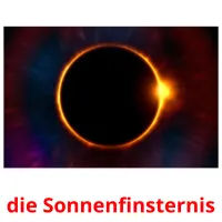 die Sonnenfinsternis flashcards illustrate