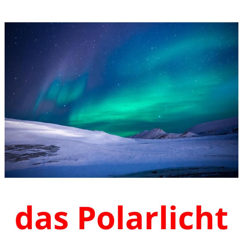 das Polarlicht cartes flash
