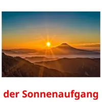 der Sonnenaufgang cartes flash