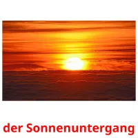 der Sonnenuntergang cartes flash