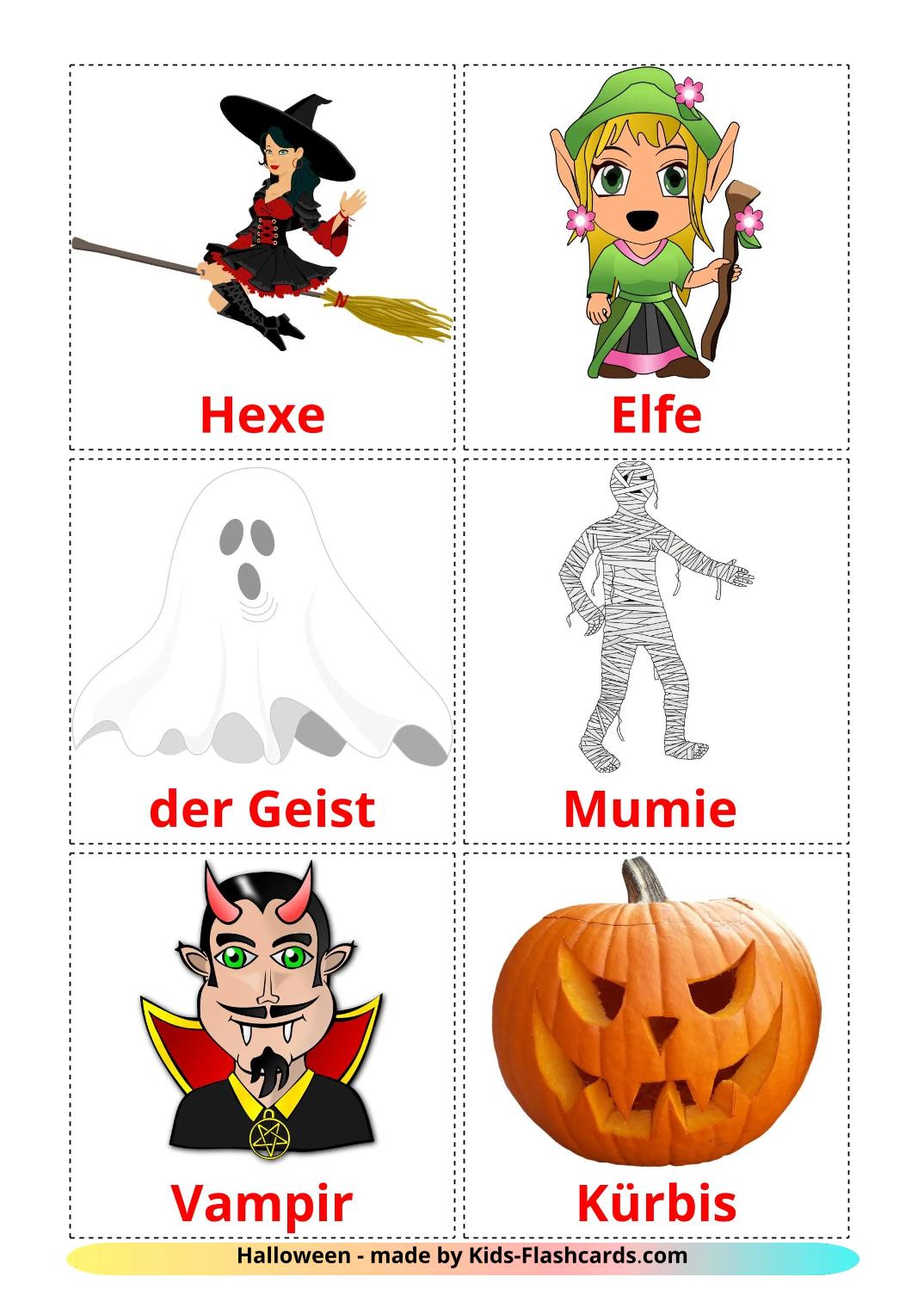 Halloween - 17 gratis printbare duitse kaarten