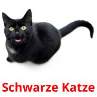 Schwarze Katze card for translate