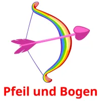 Pfeil und Bogen flashcards illustrate