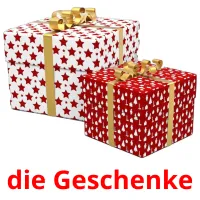 die Geschenke flashcards illustrate