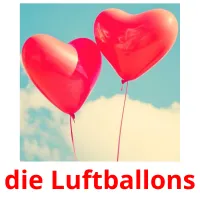 die Luftballons flashcards illustrate