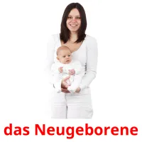 das Neugeborene Bildkarteikarten