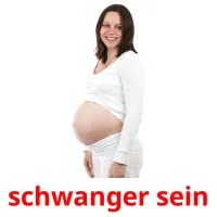 schwanger sein Bildkarteikarten