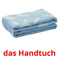 das Handtuch Bildkarteikarten