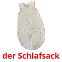 der Schlafsack Bildkarteikarten