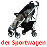 der Sportwagen Bildkarteikarten