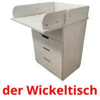 der Wickeltisch Bildkarteikarten