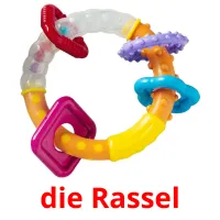 die Rassel Bildkarteikarten